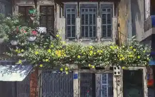 Hoạ sĩ Phạm Ánh một lần nữa gây sốt với bộ tranh sơn dầu Hà Nội đầu đông