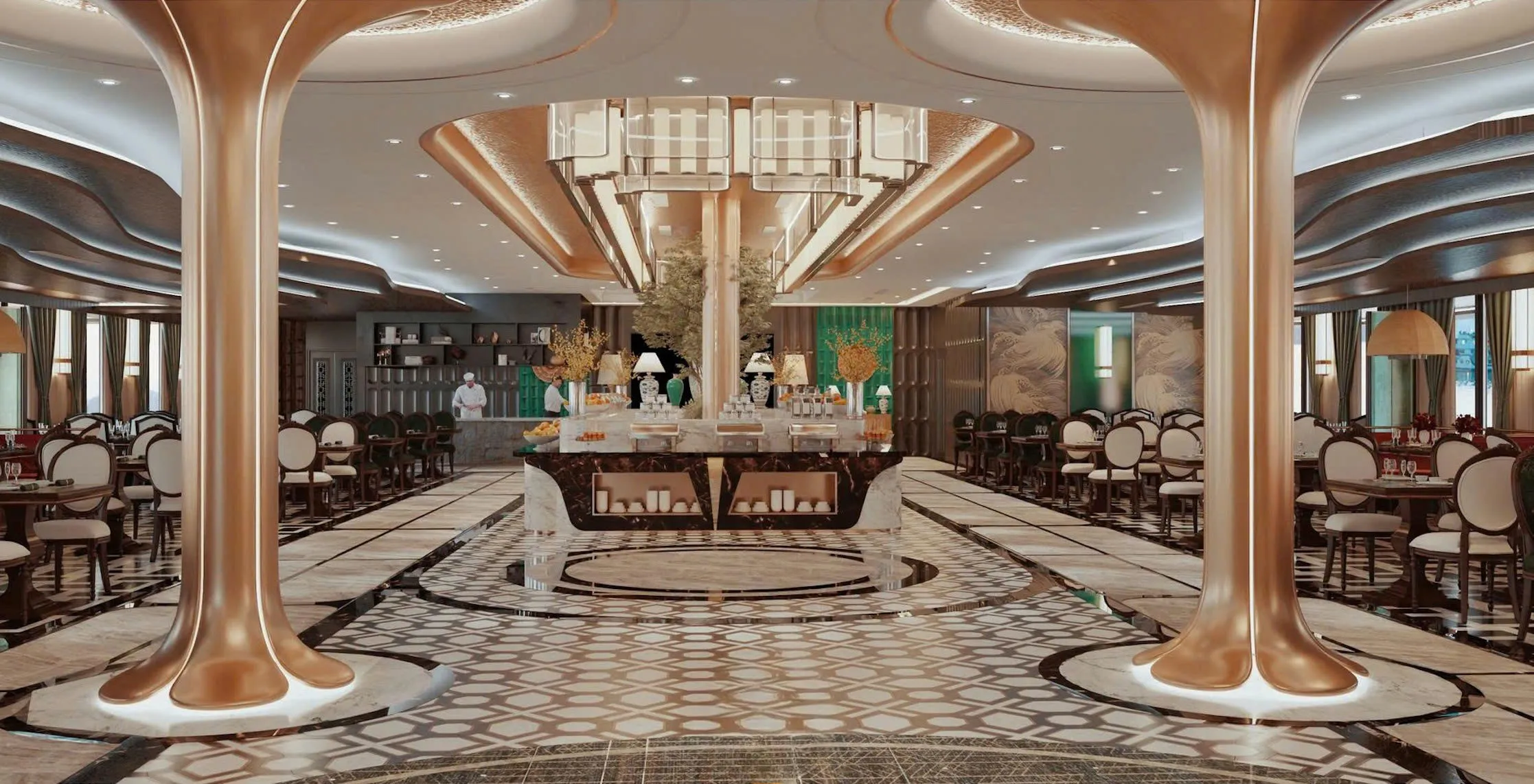 Dine Above the Bay.